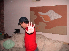 Barry camera-shy?